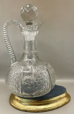 RARE 1898 McKee Glass EAPG “Rainbow Clear” 8.5” Decanter With Stopper